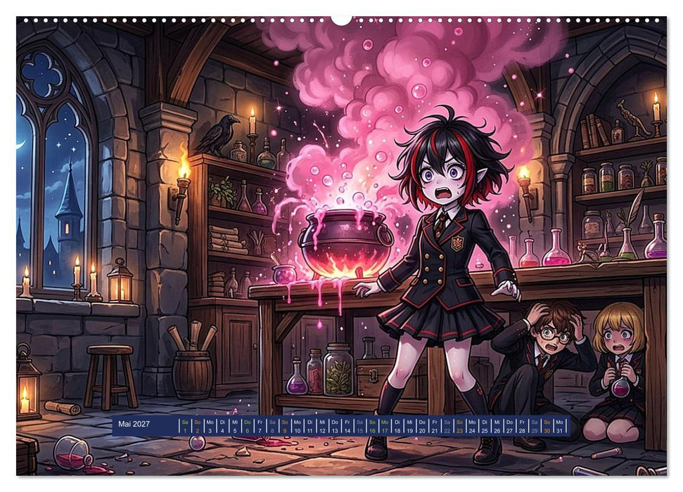 Vampir-Akademie: Mitternacht in der ersten Bankreihe (CALVENDO Premium Wandkalender 2027)