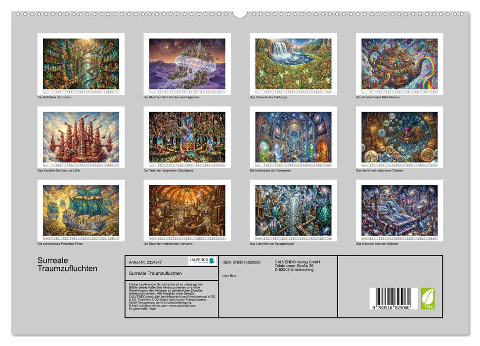 Surreale Traumzufluchten (CALVENDO Premium Wandkalender 2027)