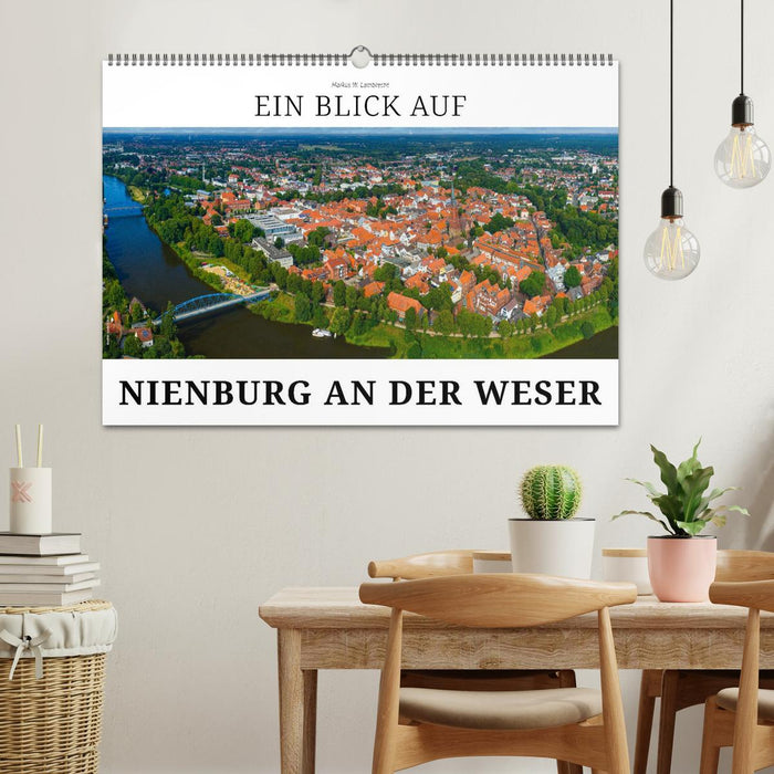 Ein Blick auf Nienburg an der Weser in Farbe (CALVENDO Wandkalender 2027)