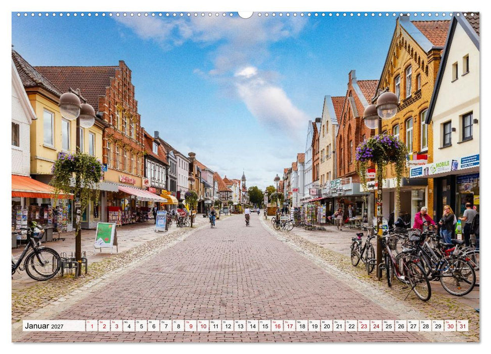 Ein Blick auf Nienburg an der Weser in Farbe (CALVENDO Premium Wandkalender 2027)