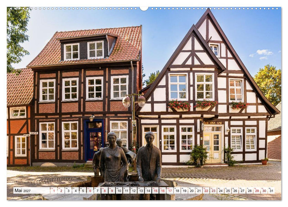 Ein Blick auf Nienburg an der Weser in Farbe (CALVENDO Premium Wandkalender 2027)