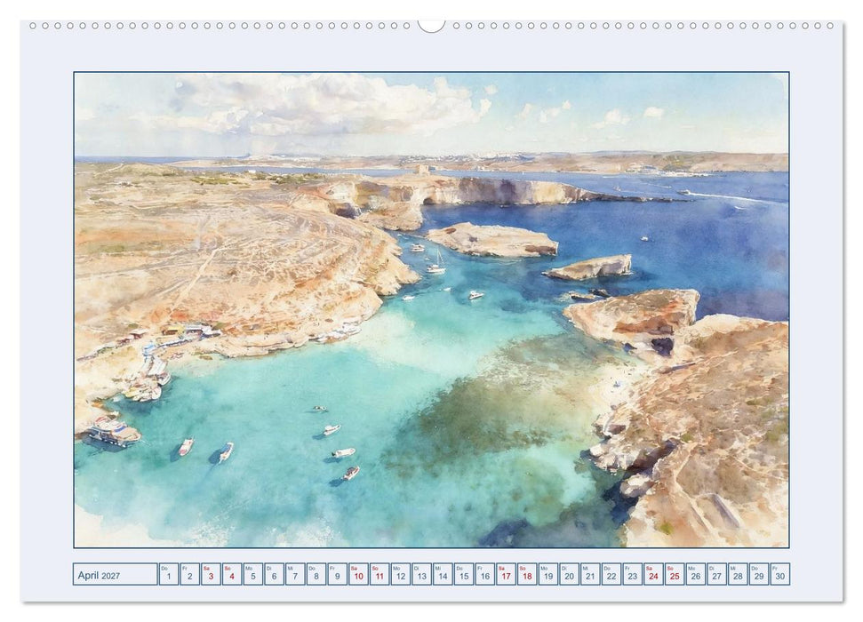 Malta - Perle im südlichen Mittelmeer (CALVENDO Premium Wandkalender 2027)