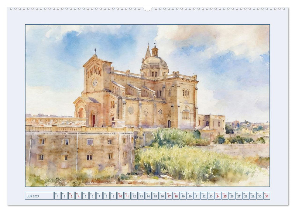 Malta - Perle im südlichen Mittelmeer (CALVENDO Premium Wandkalender 2027)