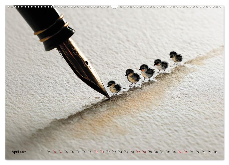 Die leise Magie der Kalligrafie (CALVENDO Wandkalender 2027)