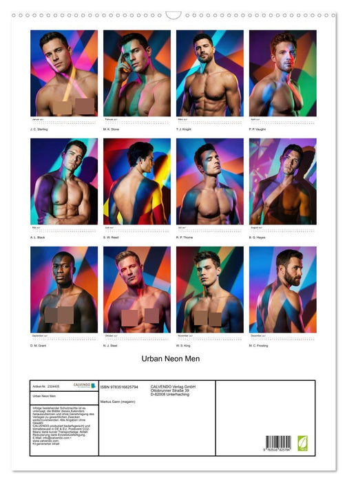 Urban Neon Men (CALVENDO Wandkalender 2027)