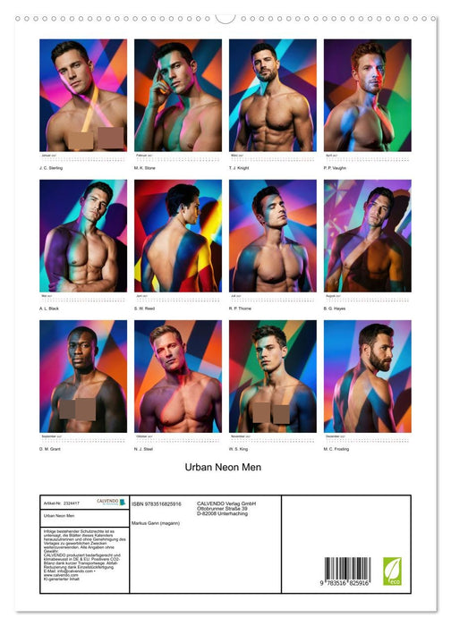 Urban Neon Men (CALVENDO Premium Wandkalender 2027)