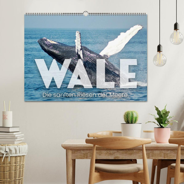 Wale - Die Riesen der Meere. (CALVENDO Wandkalender 2027)