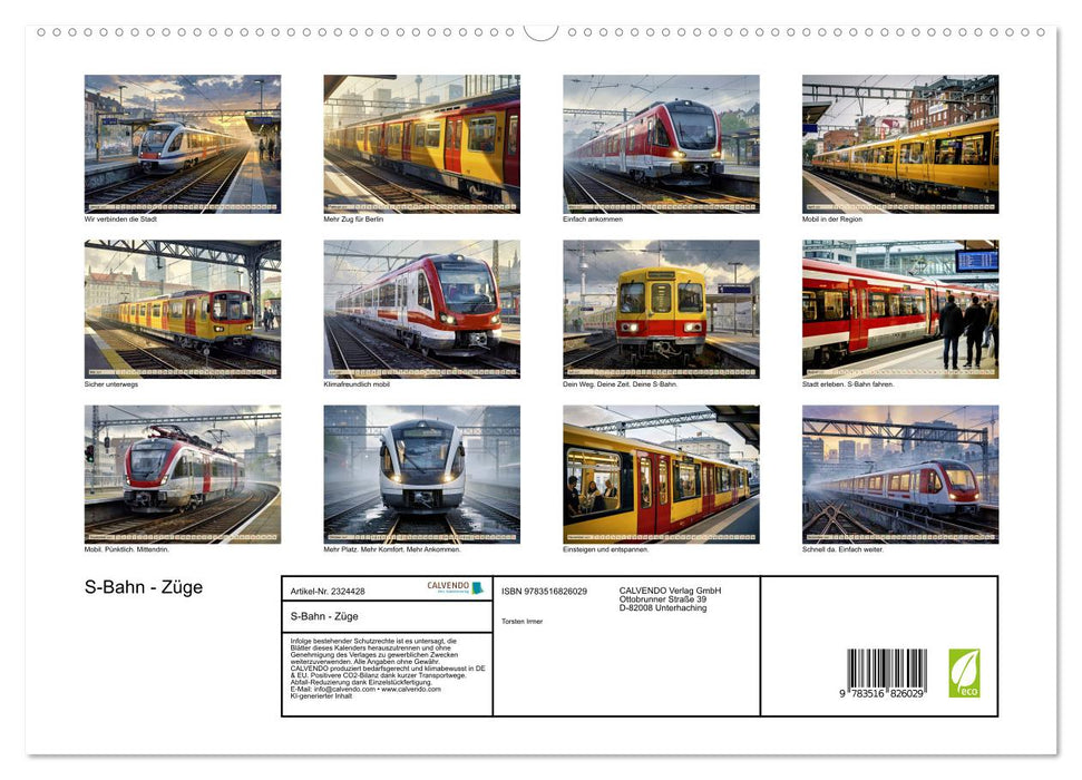 S-Bahn - Züge (CALVENDO Premium Wandkalender 2027)