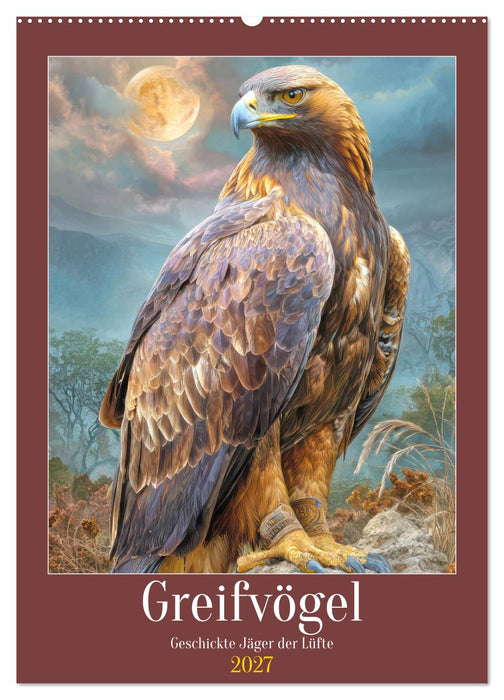 Greifvögel - Geschickte Jäger der Lüfte (CALVENDO Wandkalender 2027)
