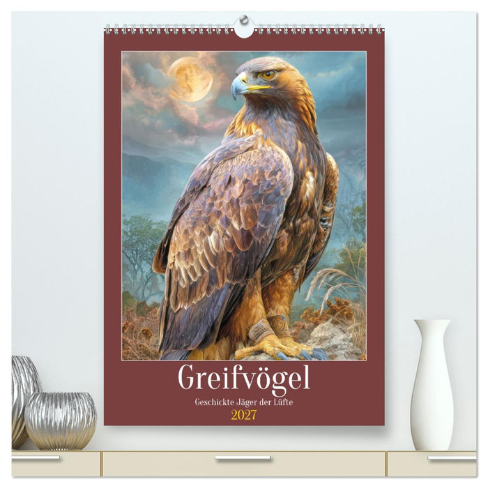 Greifvögel - Geschickte Jäger der Lüfte (CALVENDO Premium Wandkalender 2027)