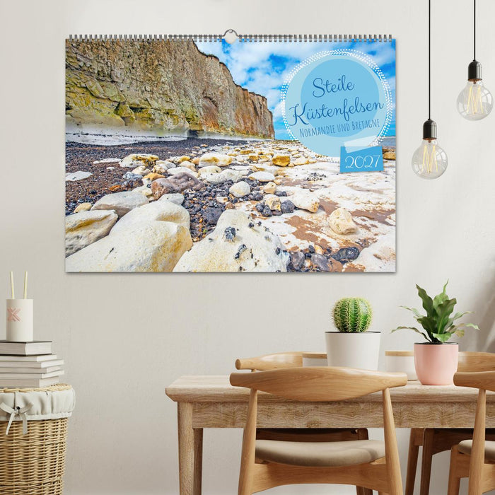 Steile Küstenfelsen, Normandie und Bretagne (CALVENDO Wandkalender 2027)