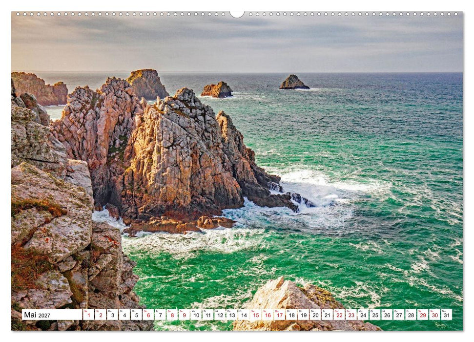 Steile Küstenfelsen, Normandie und Bretagne (CALVENDO Wandkalender 2027)