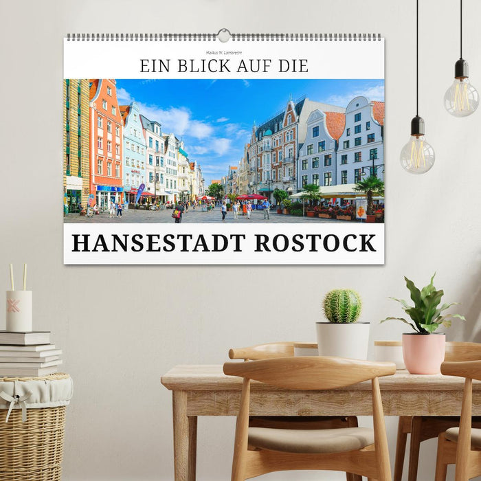 Ein Blick auf die Hansestadt Rostock in Farbe (CALVENDO Wandkalender 2027)