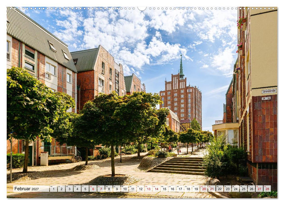 Ein Blick auf die Hansestadt Rostock in Farbe (CALVENDO Wandkalender 2027)