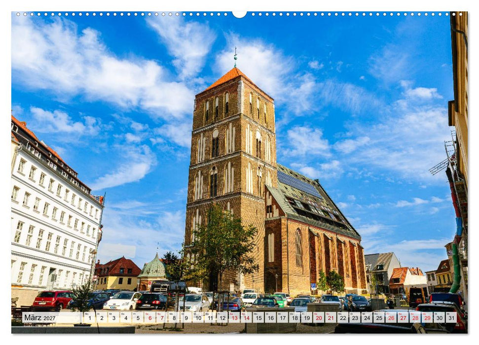 Ein Blick auf die Hansestadt Rostock in Farbe (CALVENDO Wandkalender 2027)