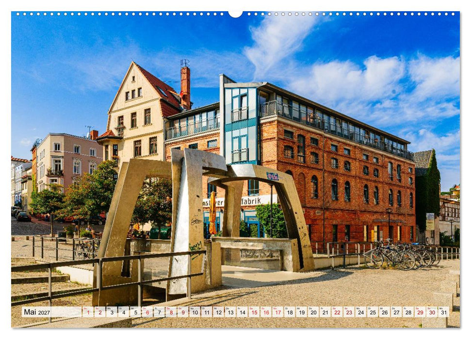 Ein Blick auf die Hansestadt Rostock in Farbe (CALVENDO Wandkalender 2027)