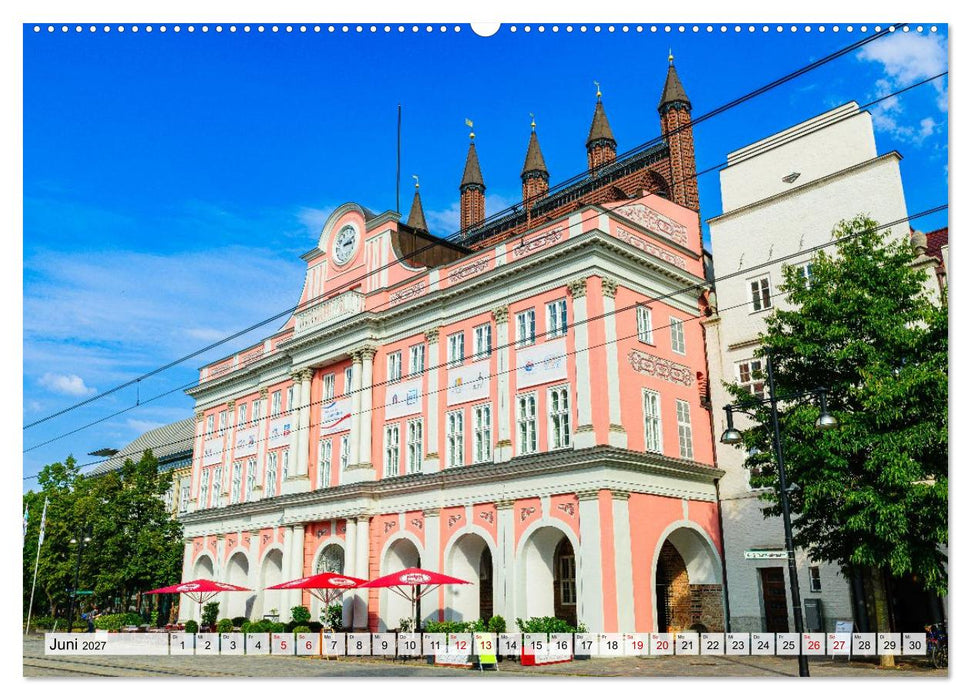 Ein Blick auf die Hansestadt Rostock in Farbe (CALVENDO Wandkalender 2027)