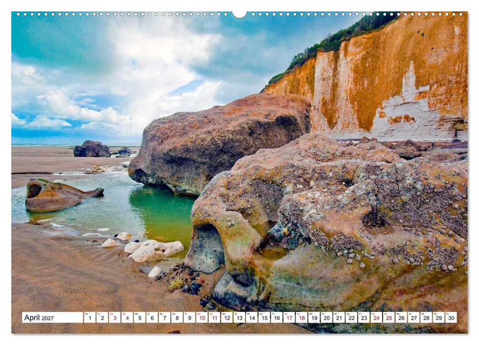 Steile Küstenfelsen, Normandie und Bretagne (CALVENDO Premium Wandkalender 2027)