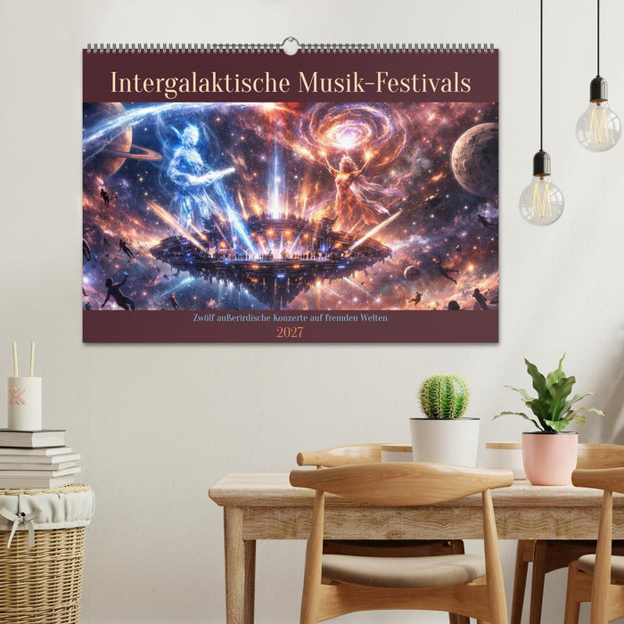 Intergalaktische Musik-Festivals (CALVENDO Wandkalender 2027)