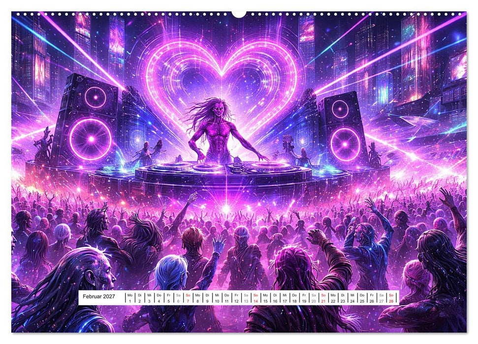 Intergalaktische Musik-Festivals (CALVENDO Wandkalender 2027)