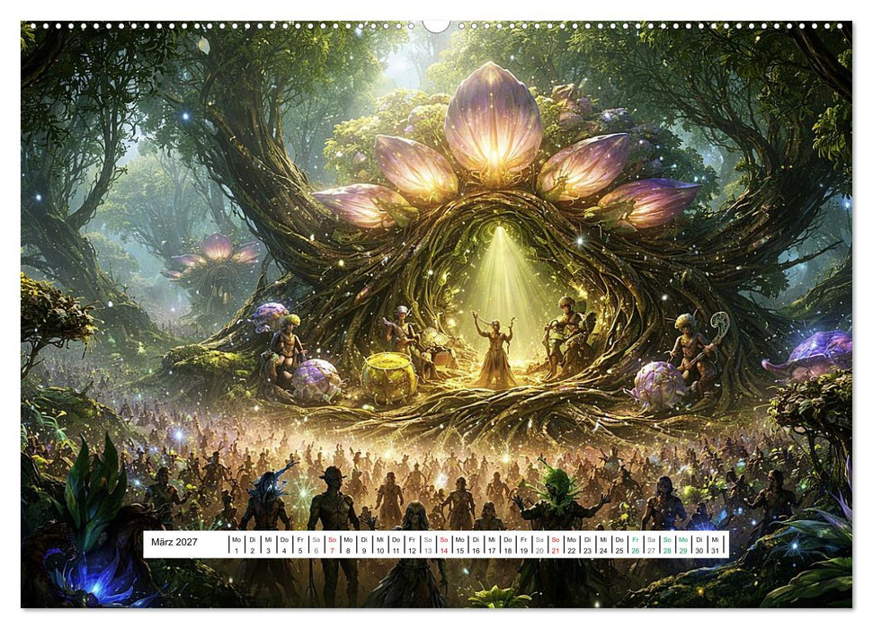 Intergalaktische Musik-Festivals (CALVENDO Wandkalender 2027)