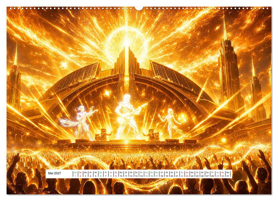 Intergalaktische Musik-Festivals (CALVENDO Wandkalender 2027)