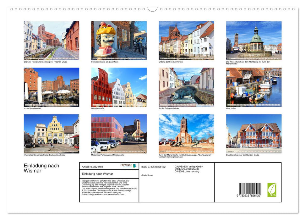Einladung nach Wismar (CALVENDO Premium Wandkalender 2027)