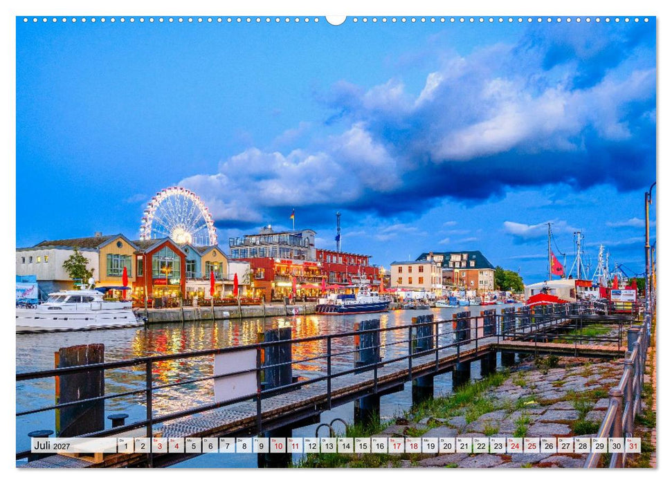 Ein Blick auf die Hansestadt Rostock in Farbe (CALVENDO Premium Wandkalender 2027)