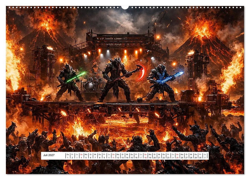 Intergalaktische Musik-Festivals (CALVENDO Premium Wandkalender 2027)