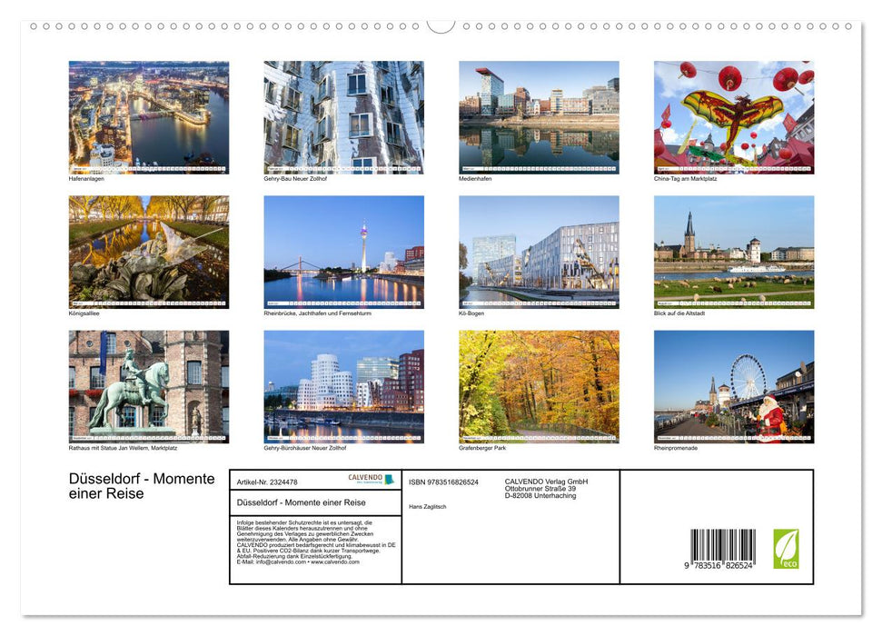 Düsseldorf - Momente einer Reise (CALVENDO Premium Wandkalender 2027)