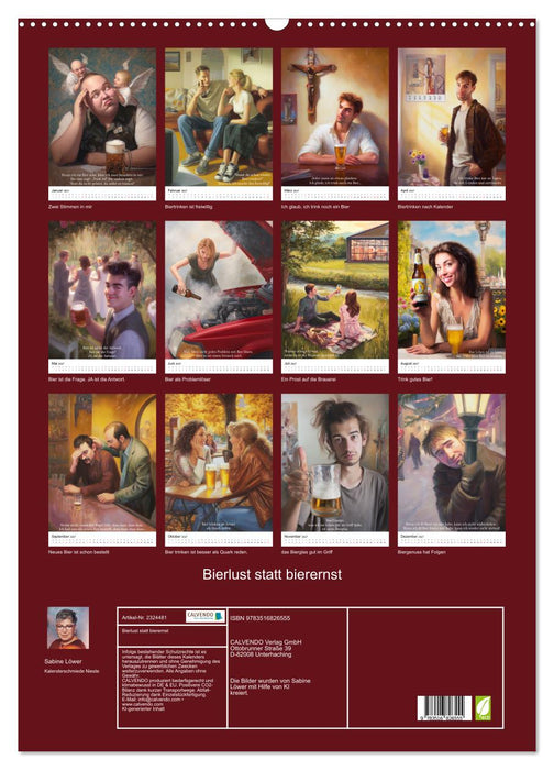 Bierlust statt bierernst (CALVENDO Wandkalender 2027)