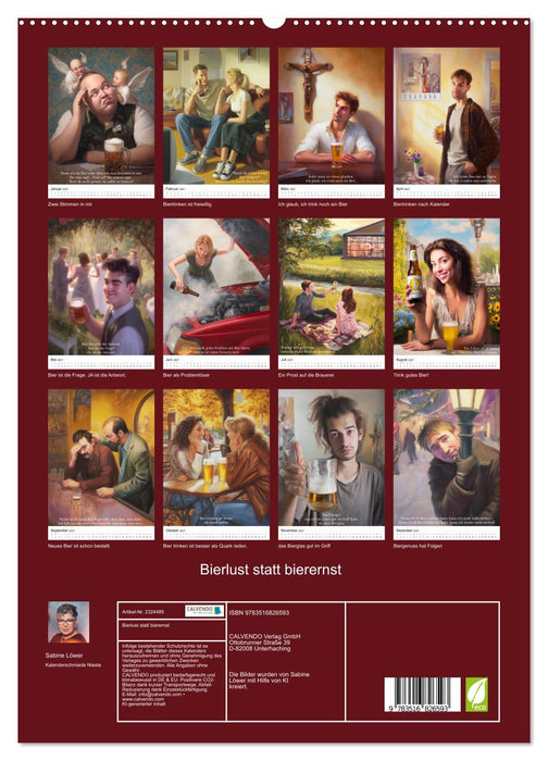 Bierlust statt bierernst (CALVENDO Premium Wandkalender 2027)
