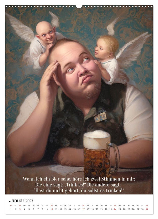 Bierlust statt bierernst (CALVENDO Premium Wandkalender 2027)