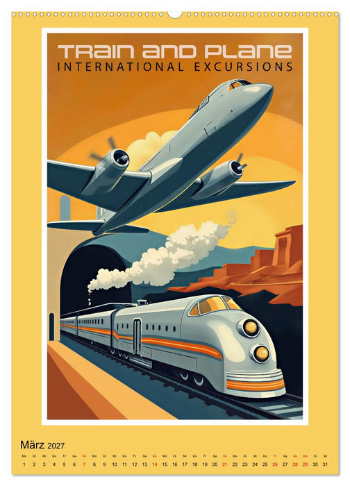 Art-Déco Vintage-Poster (CALVENDO Wandkalender 2027)