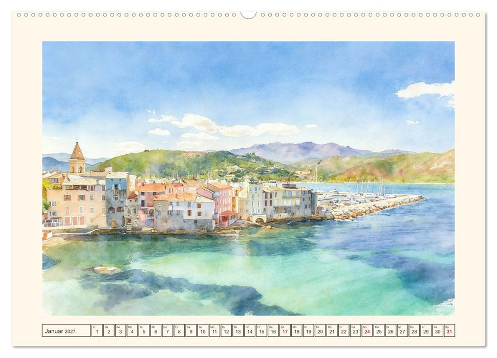 Korsika - Insel für alle Sinne (CALVENDO Premium Wandkalender 2027)