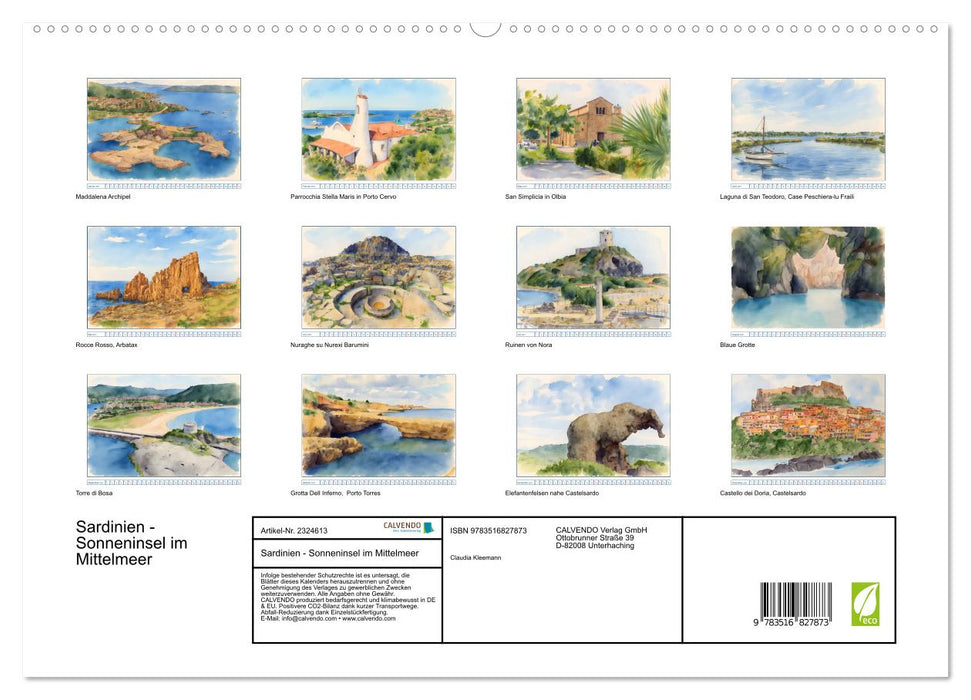 Sardinien - Sonneninsel im Mittelmeer (CALVENDO Premium Wandkalender 2027)