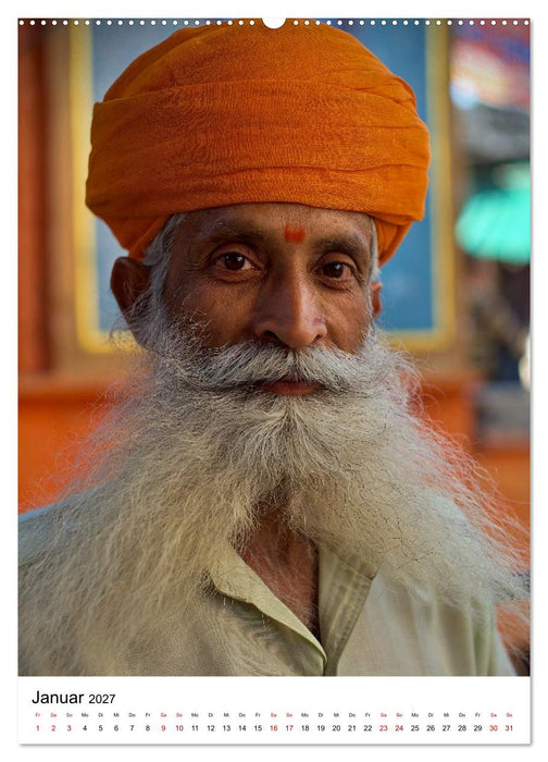 Portraits - Nordindien (CALVENDO Premium Wandkalender 2027)