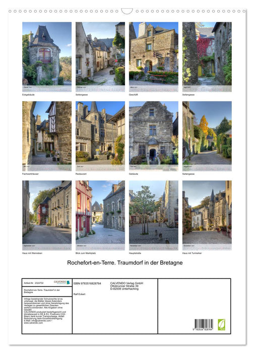 Rochefort-en-Terre. Traumdorf in der Bretagne (CALVENDO Wandkalender 2027)
