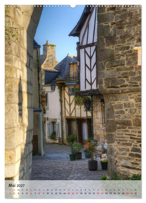 Rochefort-en-Terre. Traumdorf in der Bretagne (CALVENDO Wandkalender 2027)