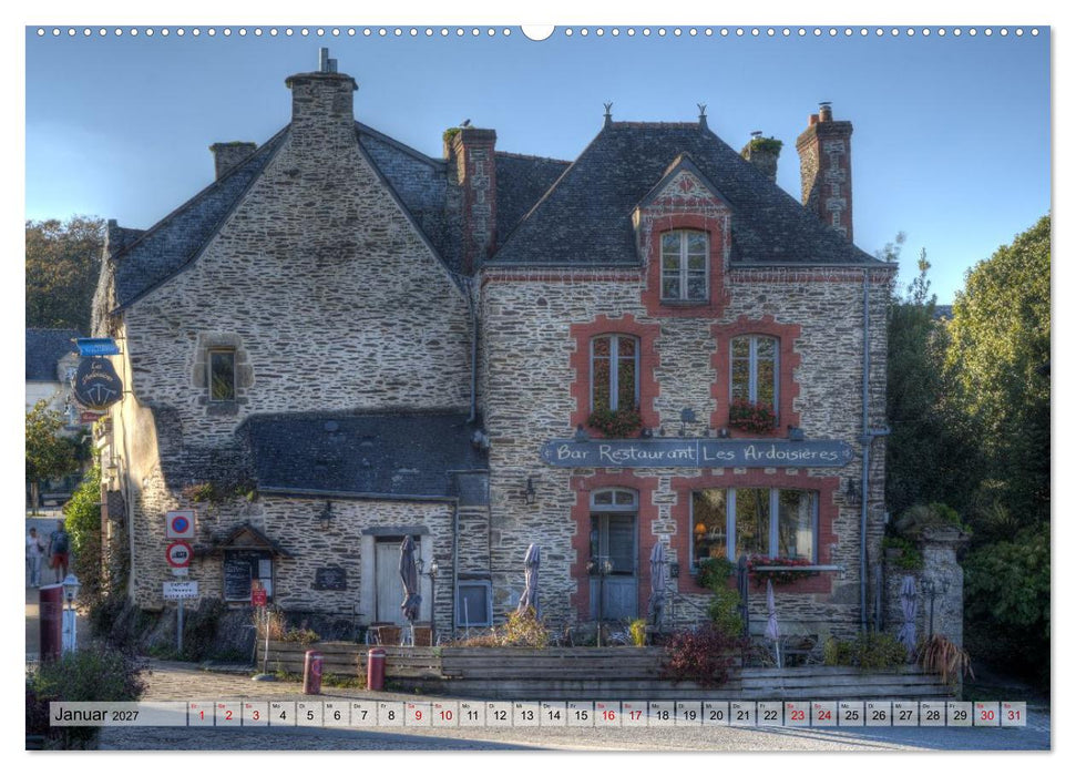 Rochefort-en-Terre, das Reiseziel in der Bretagne (CALVENDO Wandkalender 2027)