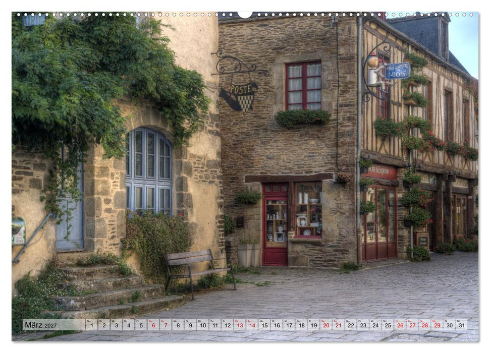 Rochefort-en-Terre, das Reiseziel in der Bretagne (CALVENDO Wandkalender 2027)