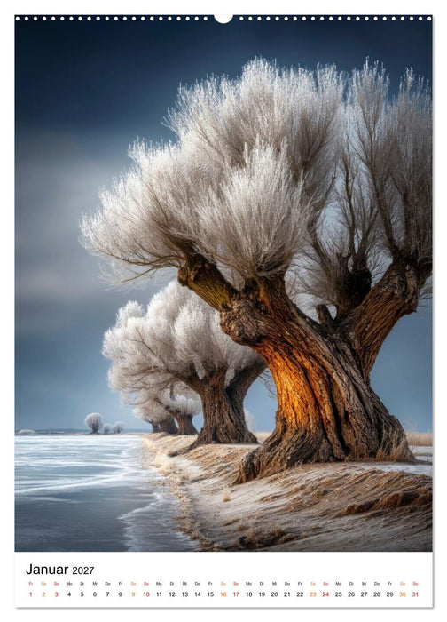 Wintermomente - Natur im weißen Kleid (CALVENDO Wandkalender 2027)