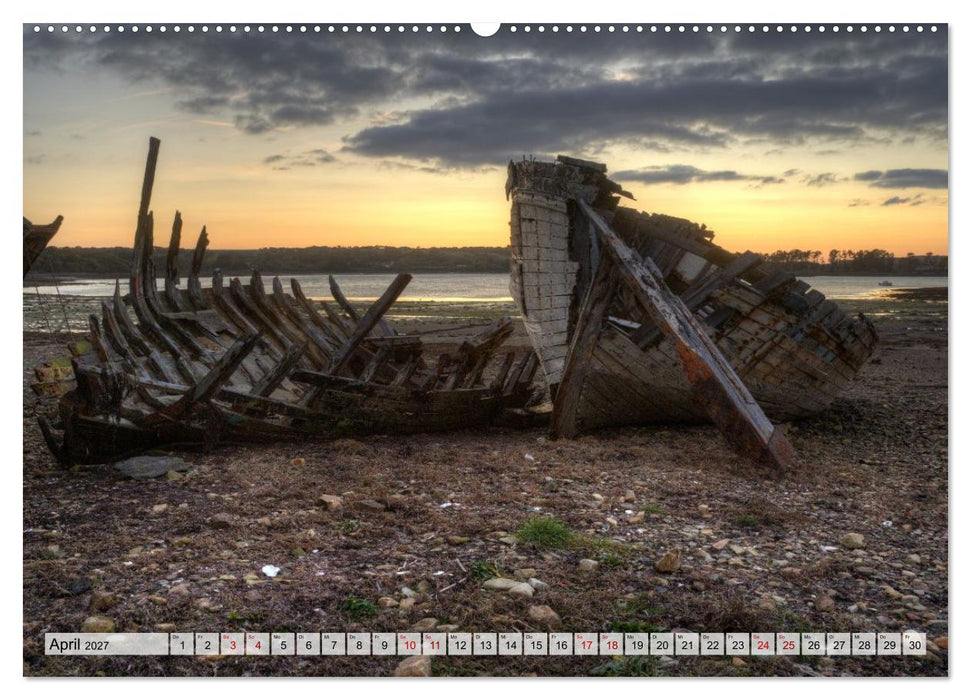 Cimetière de Bateaux de Rostellec (CALVENDO Wandkalender 2027)