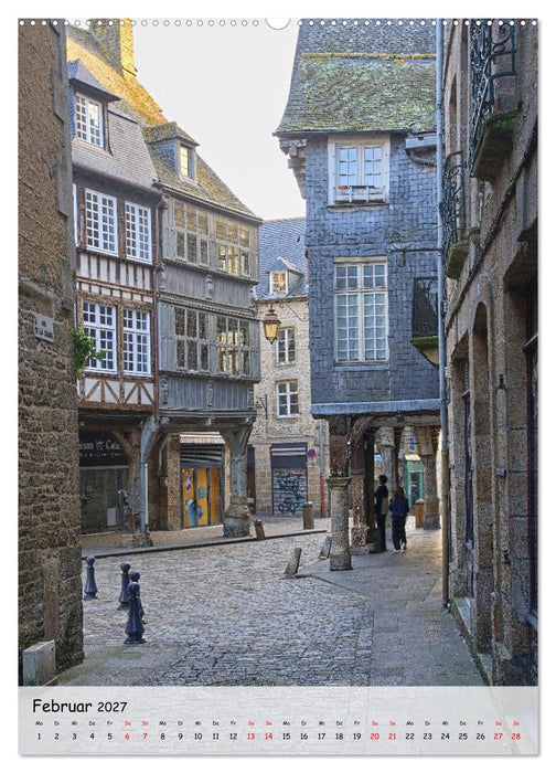 Dinan, die mittelalterliche Perle in der Bretagne (CALVENDO Premium Wandkalender 2027)