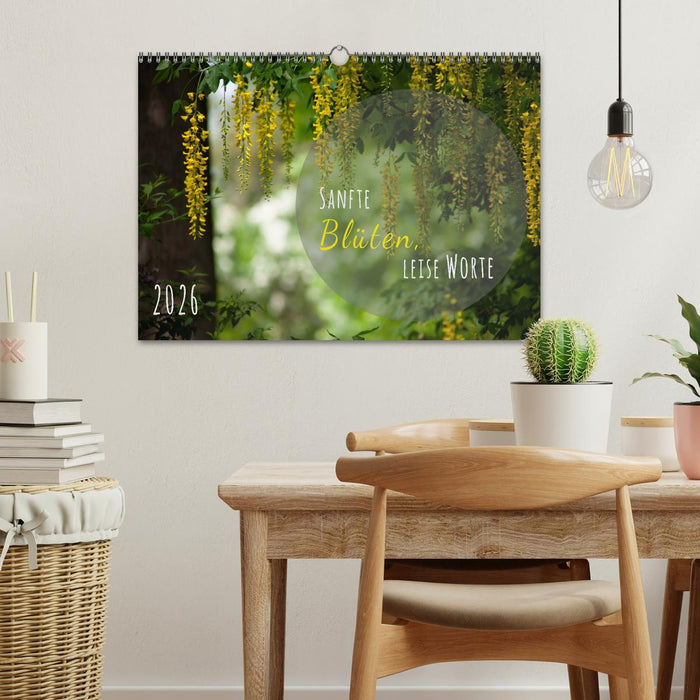 Sanfte Blüten – leise Worte (CALVENDO Wandkalender 2027)