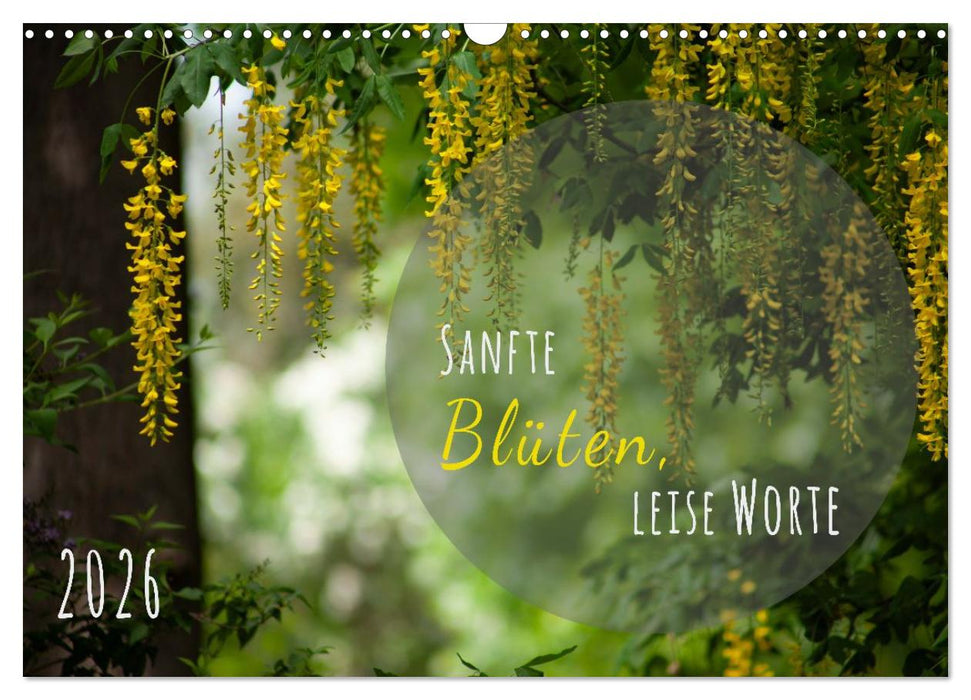 Sanfte Blüten – leise Worte (CALVENDO Wandkalender 2027)