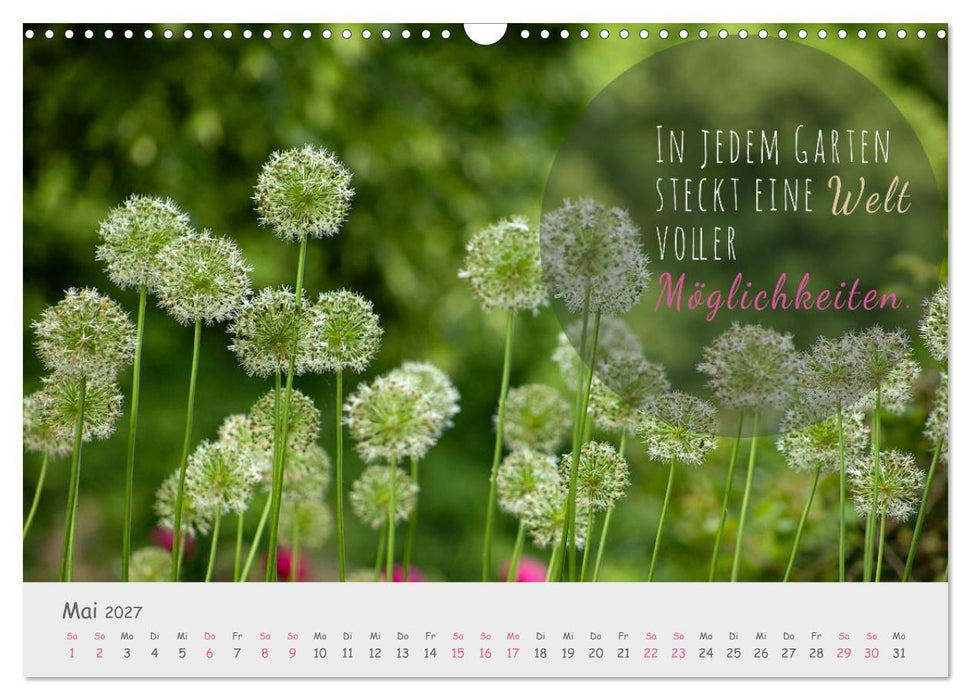 Sanfte Blüten – leise Worte (CALVENDO Wandkalender 2027)