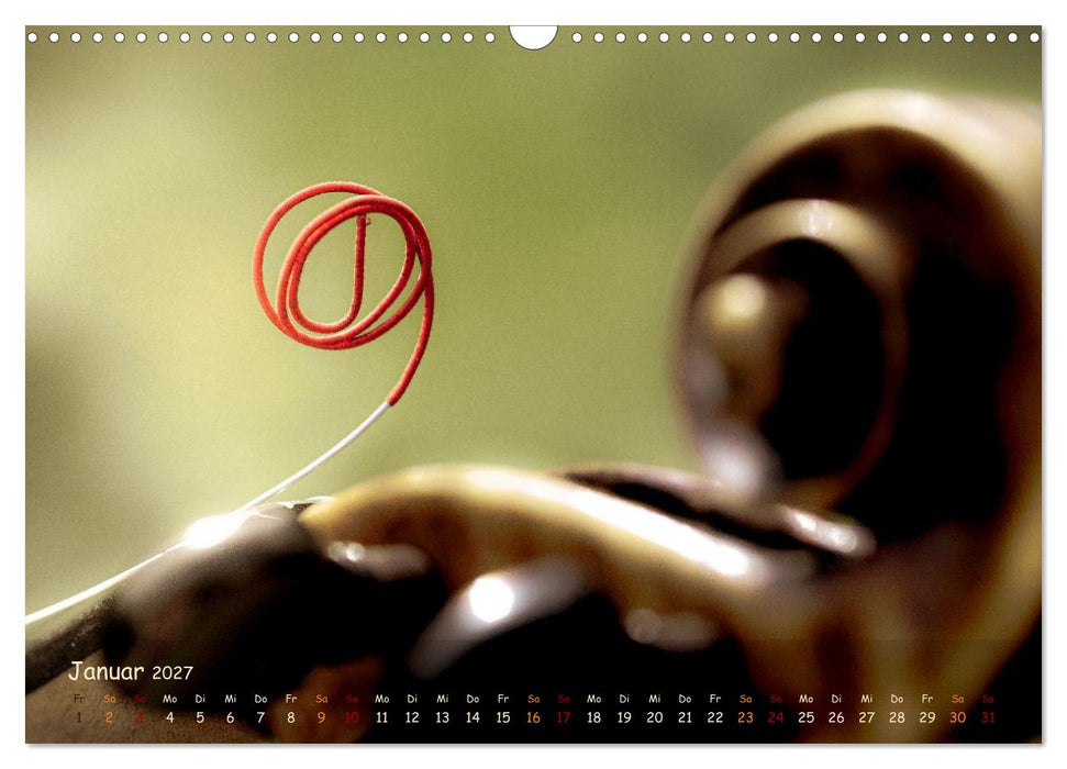 Was die Geige uns erzählt (CALVENDO Wandkalender 2027)