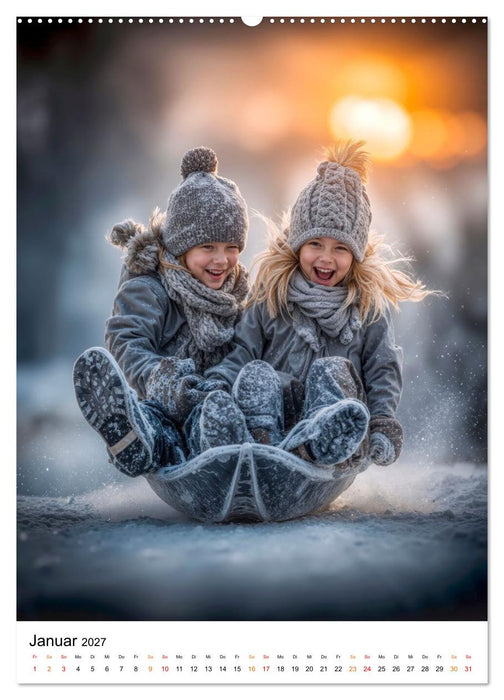 Grosse Helden - Kinder zeigen uns das Glück (CALVENDO Wandkalender 2027)