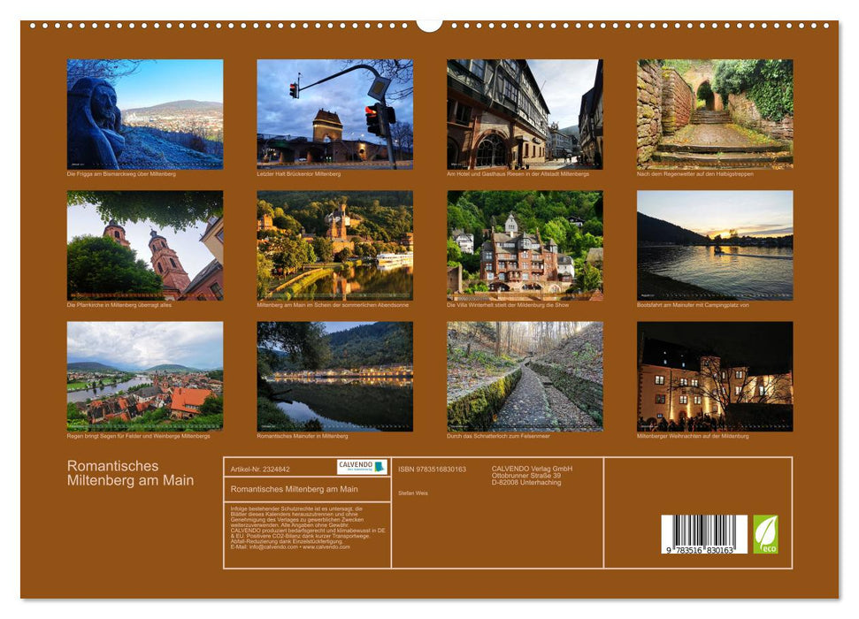 Romantisches Miltenberg am Main (CALVENDO Premium Wandkalender 2027)